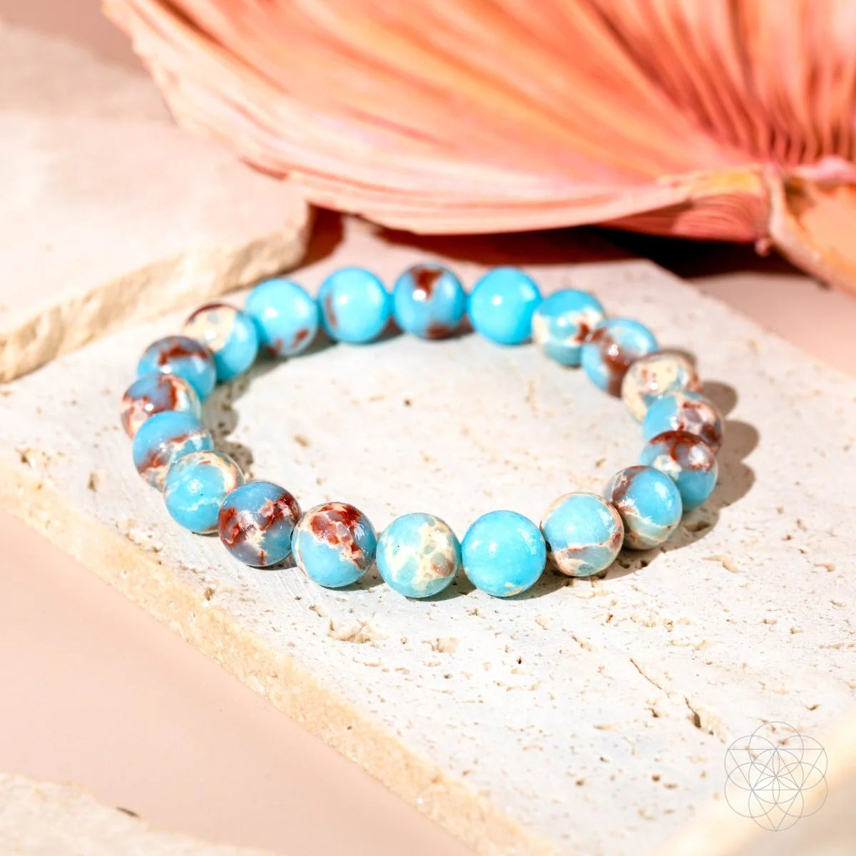 (Feroza) Aqua Terra Jasper Bracelet