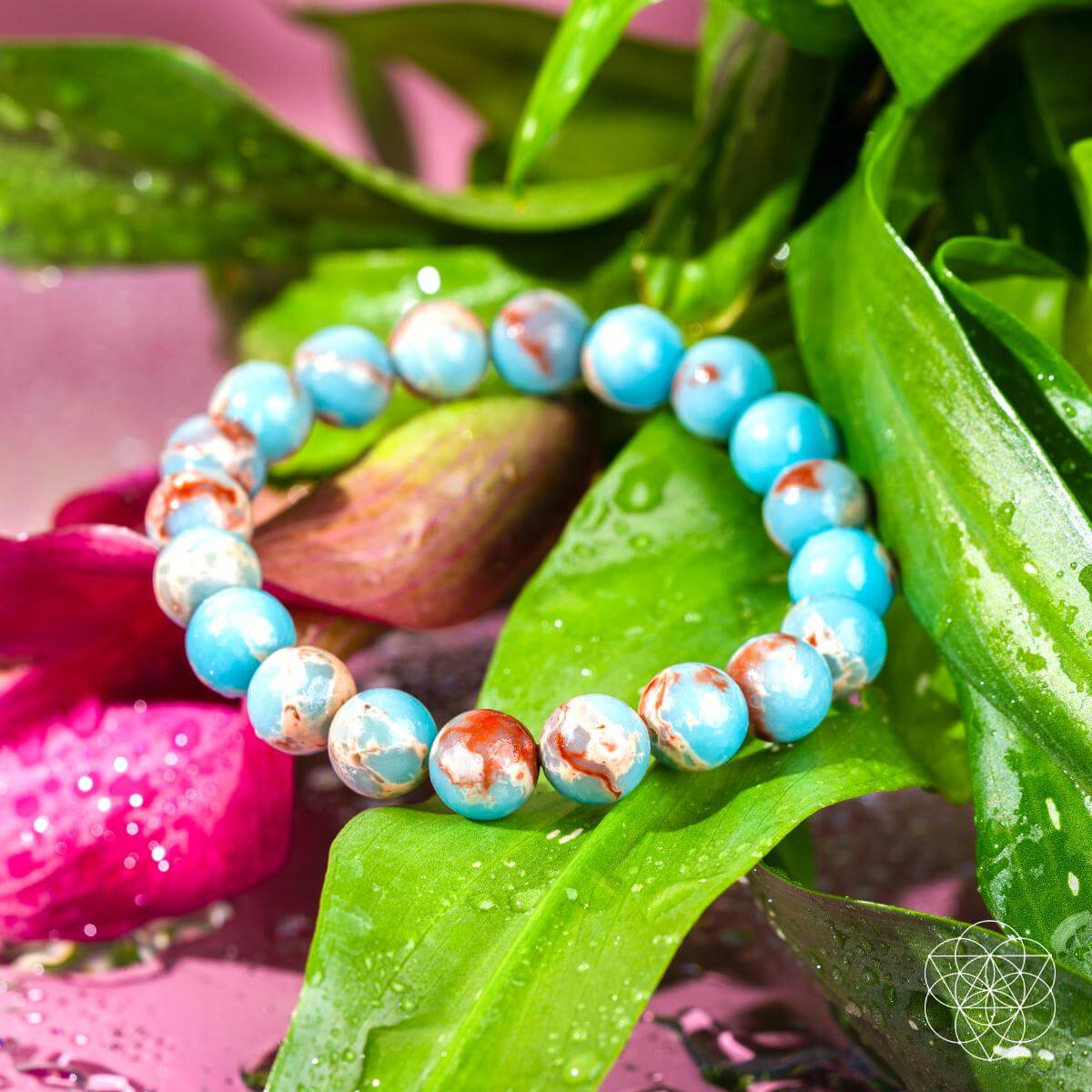 (Feroza) Aqua Terra Jasper Bracelet