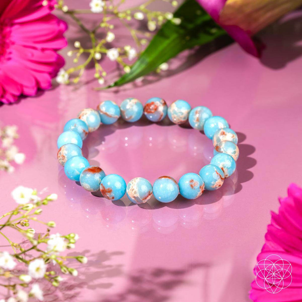 (Feroza) Aqua Terra Jasper Bracelet