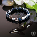 (Aqeeq) Exotic Orca Agate Bracelet