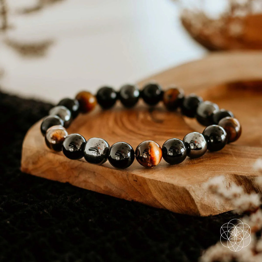 (Tiger Eye) The Triple Protection Bracelet