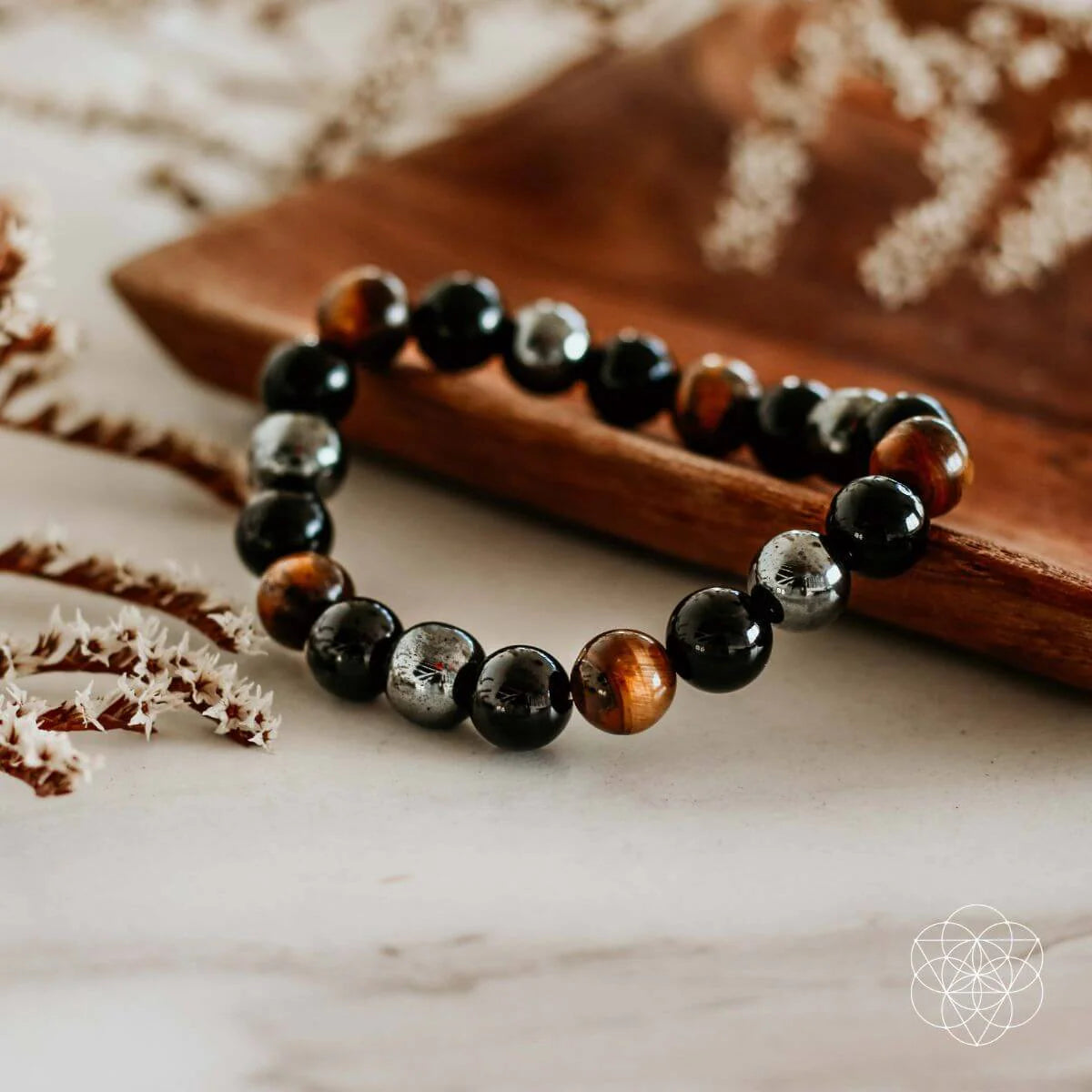 (Tiger Eye) The Triple Protection Bracelet